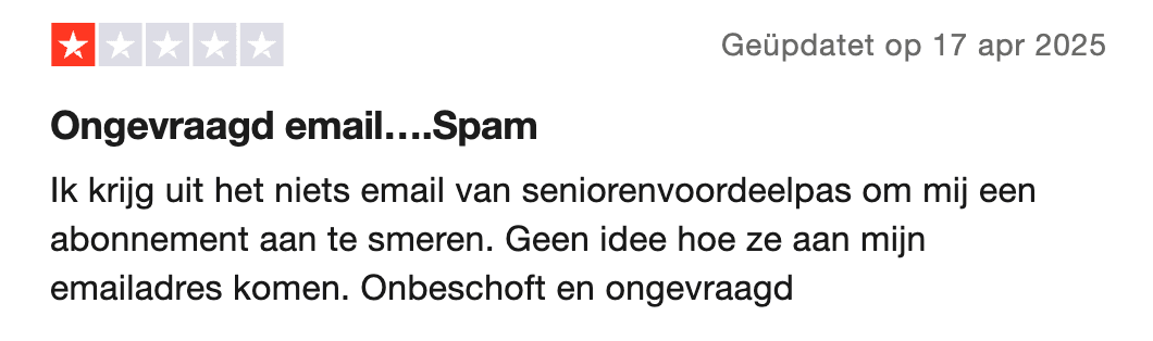 Ervaringen Seniorenvoordeelpas