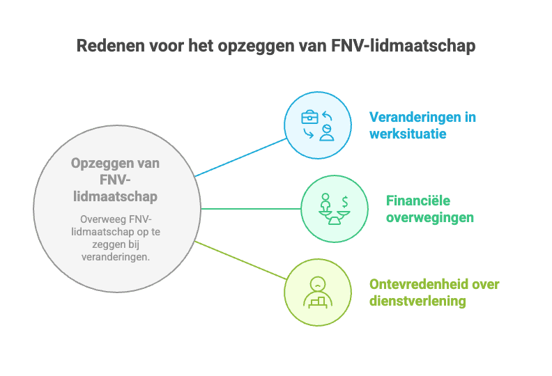 Redenen opzeggen FNV-lidmaatschap